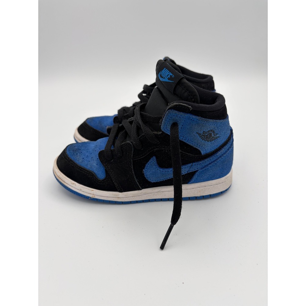 Air Jordan 1 Retro High OG Royal Reimagined Kids 10C Blue Black FD1413-042